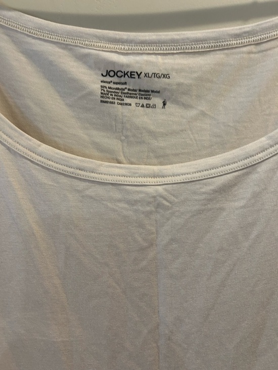 Jockey Tops - Jockey XL Cream Modal Scoop Neck Tank